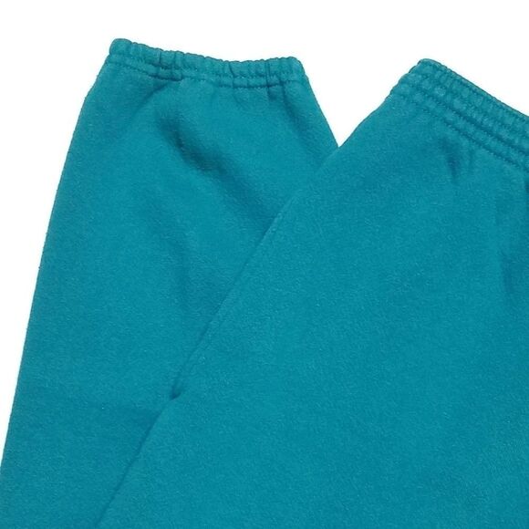 VINTAGE 90s Tultex High Rise Turquoise Joggers - Picture 4 of 10
